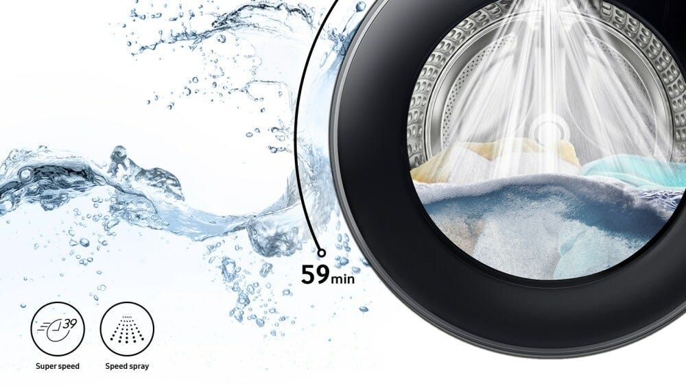 Samsung WW90T634DLECS3 Lavatrice cm. 60 - capacità 9 kg - bianco