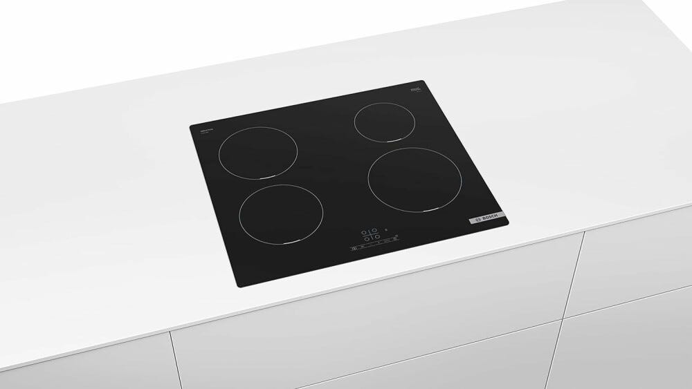 Bosch PUE611BB5J 4 Piano cottura a induzione cm 59 - vetroceramica nero