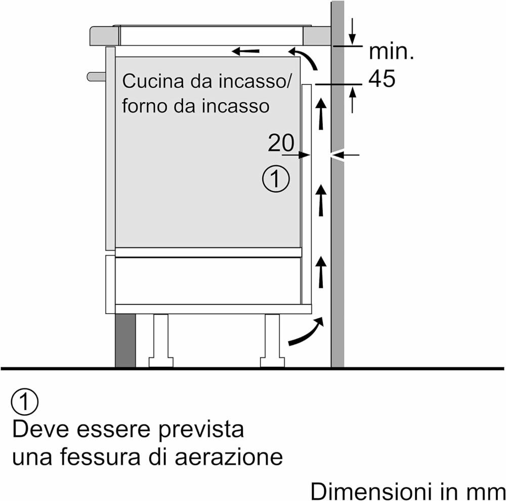 Bosch PUE611BB5J 4 Piano cottura a induzione cm 59 - vetroceramica nero