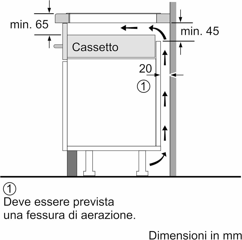 Bosch PUE611BB5J 4 Piano cottura a induzione cm 59 - vetroceramica nero