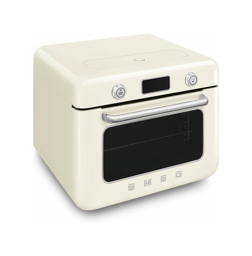 Smeg Selection COF01CREU 50'S Style Forno combinato a vapore da appoggio cm. 50 - panna lucido