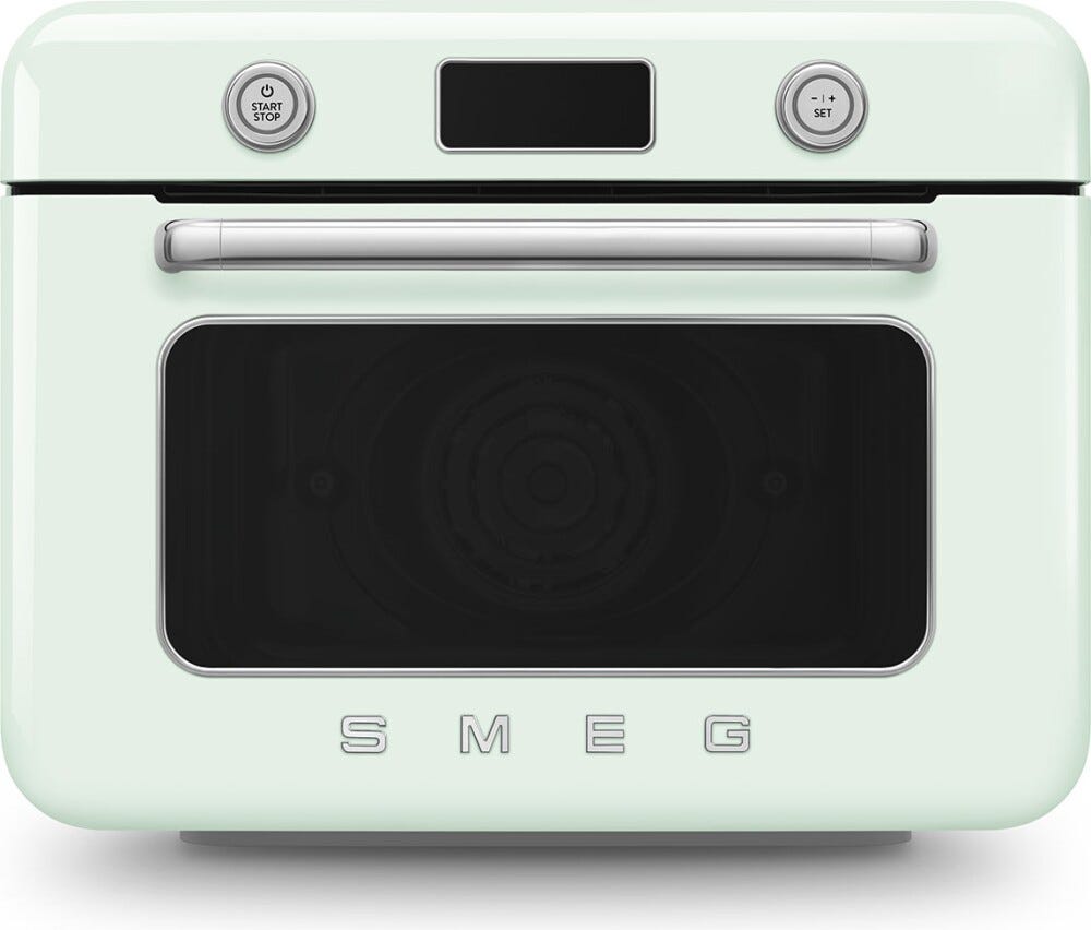 Smeg Selection COF01PGEU 50'S Style Forno combinato a vapore da appoggio cm. 50 - verde pastello lucido