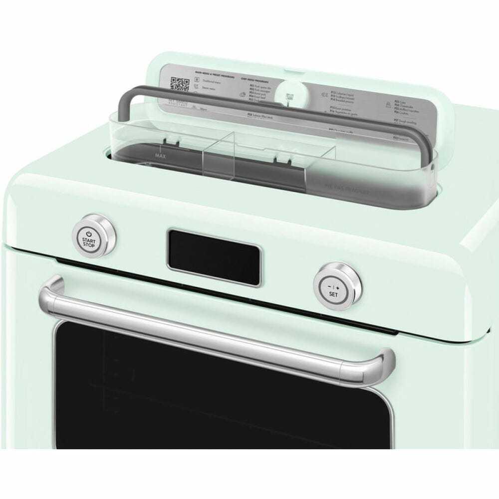 Smeg Selection COF01PGEU 50'S Style Forno combinato a vapore da appoggio cm. 50 - verde pastello lucido