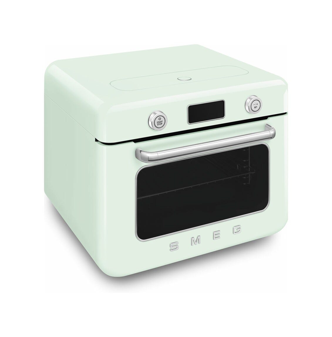 Smeg Selection COF01PGEU 50'S Style Forno combinato a vapore da appoggio cm. 50 - verde pastello lucido