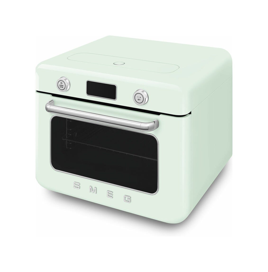 Smeg Selection COF01PGEU 50'S Style Forno combinato a vapore da appoggio cm. 50 - verde pastello lucido