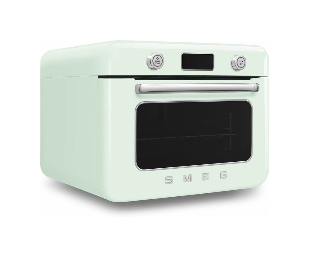 Smeg Selection COF01PGEU 50'S Style Forno combinato a vapore da appoggio cm. 50 - verde pastello lucido