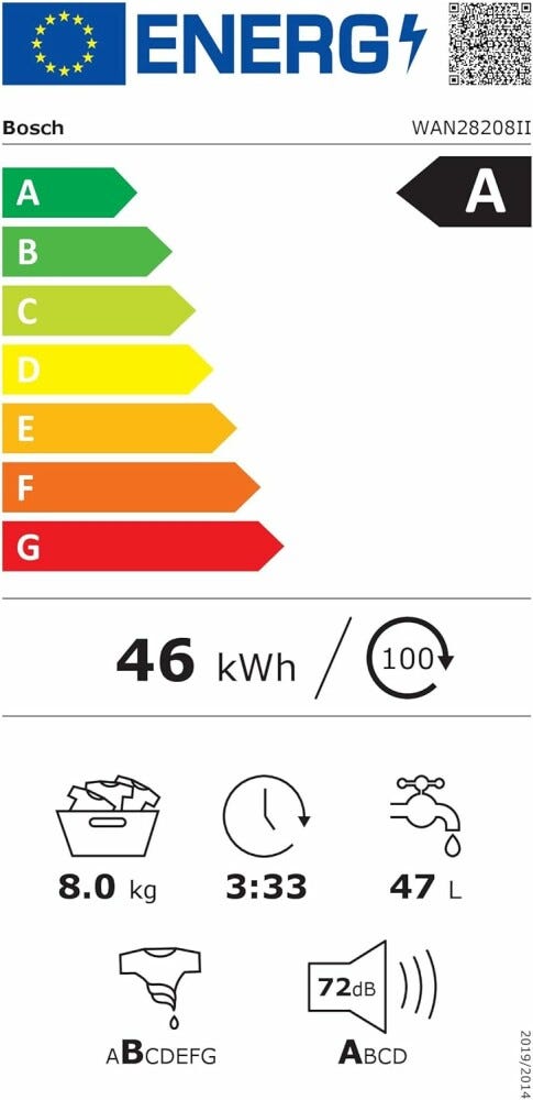 Bosch WAN28208II 4 Lavatrice cm. 60 - capacità 8 kg - bianco