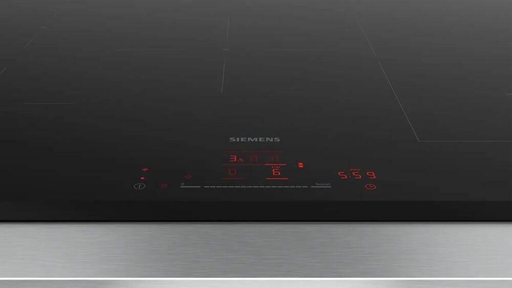 Siemens ED851HWB1E iq500 Piano cottura a induzione cm 80 - vetroceramica nero