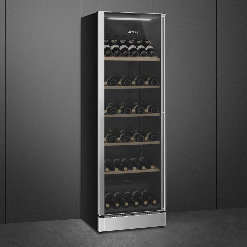 Smeg SCV115GS Classica Cantina vini cm. 60 - 197 bottiglie - inox