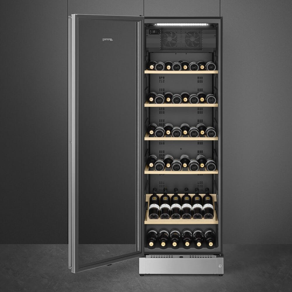 Smeg SCV115GS Classica Cantina vini cm. 60 - 197 bottiglie - inox