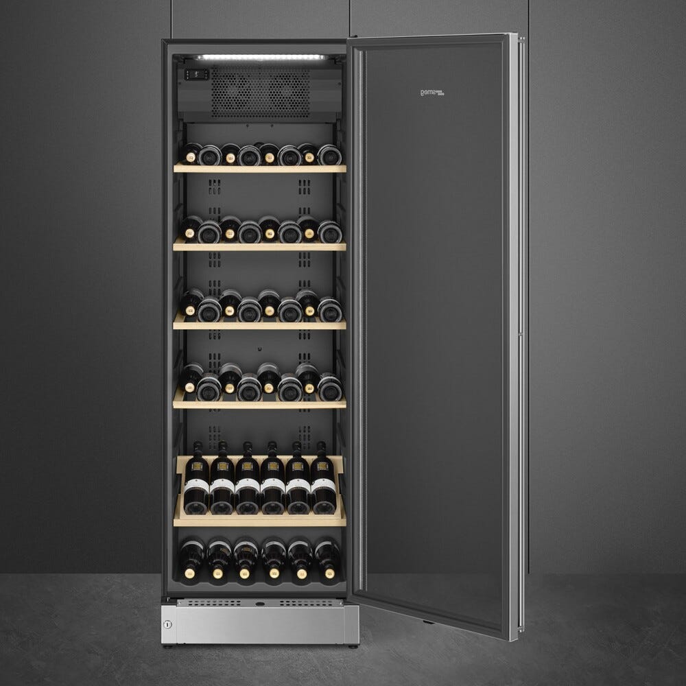 Smeg SCV115G Classica Cantina vini cm. 60 - 197 bottiglie - inox