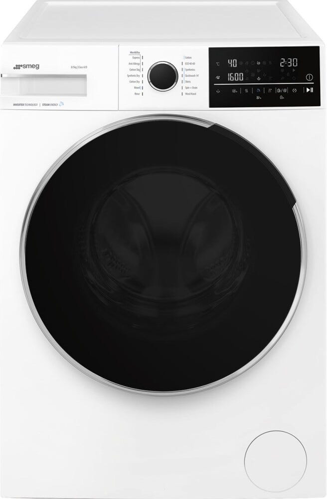 Smeg WDN854SLDIN NOVAcare Lavasciuga cm. 60 - capacità lavaggio 8 kg / asciugatura 5 kg - bianco