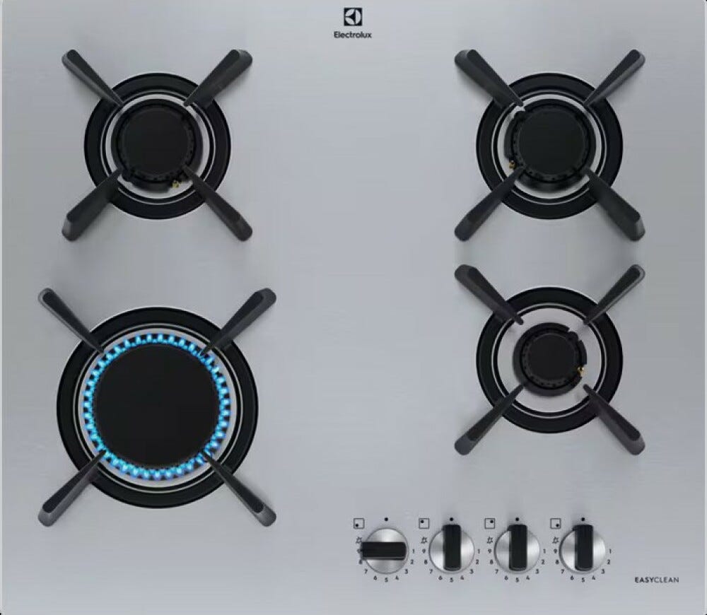 Electrolux KGU643723Z Serie 700 Ultraflat line Piano cottura a gas cm. 60 - inox