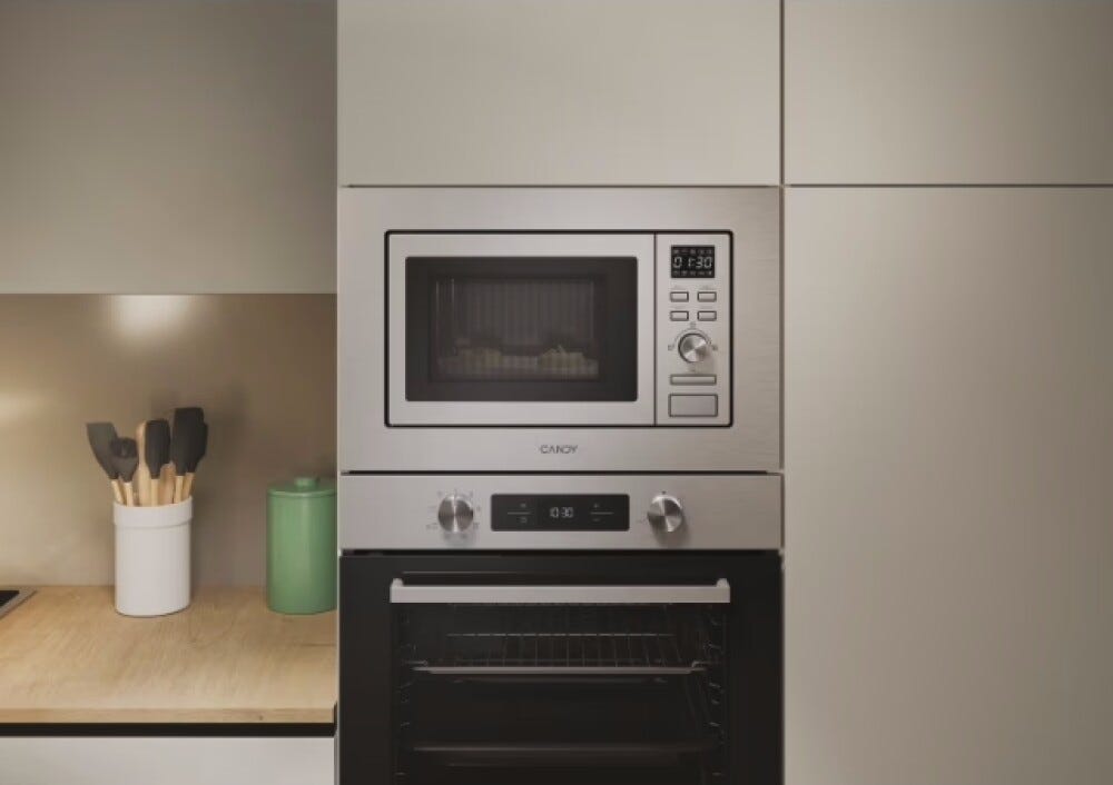 Candy CA20FMW7NG Wave 600 Forno microonde da incasso cm. 60 h. 38 - inox