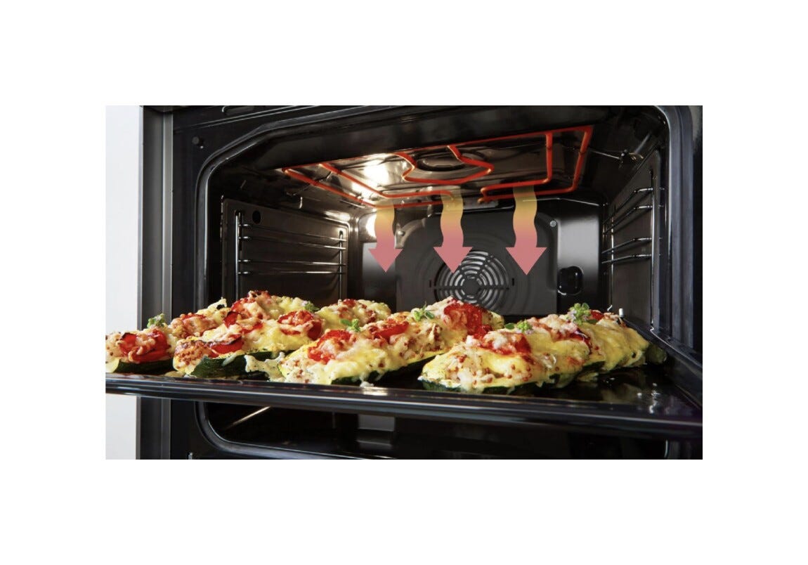 Gorenje GECS5C70XPA Cucina da accosto cm. 50 - 4 zone elettriche - 1 forno elettrico - inox/nero