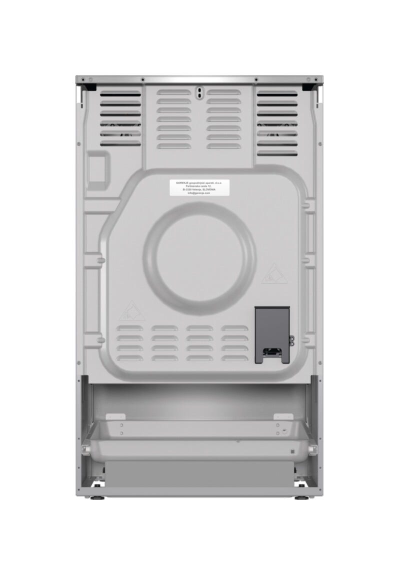 Gorenje GECS5C70XPA Cucina da accosto cm. 50 - 4 zone elettriche - 1 forno elettrico - inox/nero