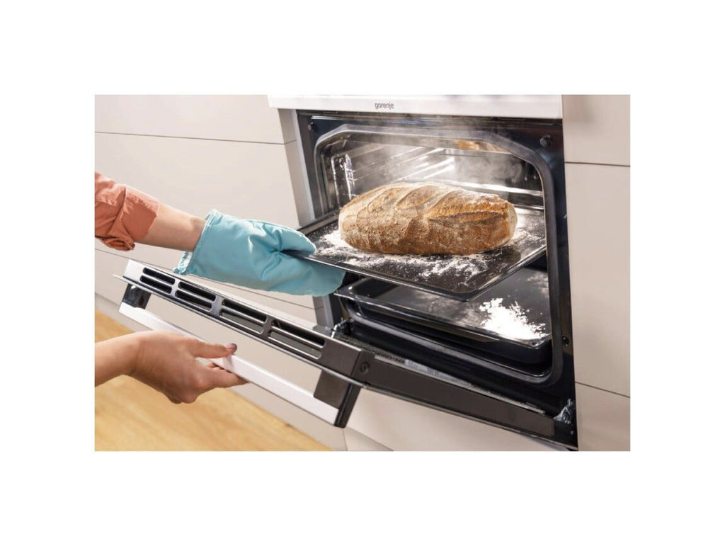 Gorenje GECS5C70XPA Cucina da accosto cm. 50 - 4 zone elettriche - 1 forno elettrico - inox/nero