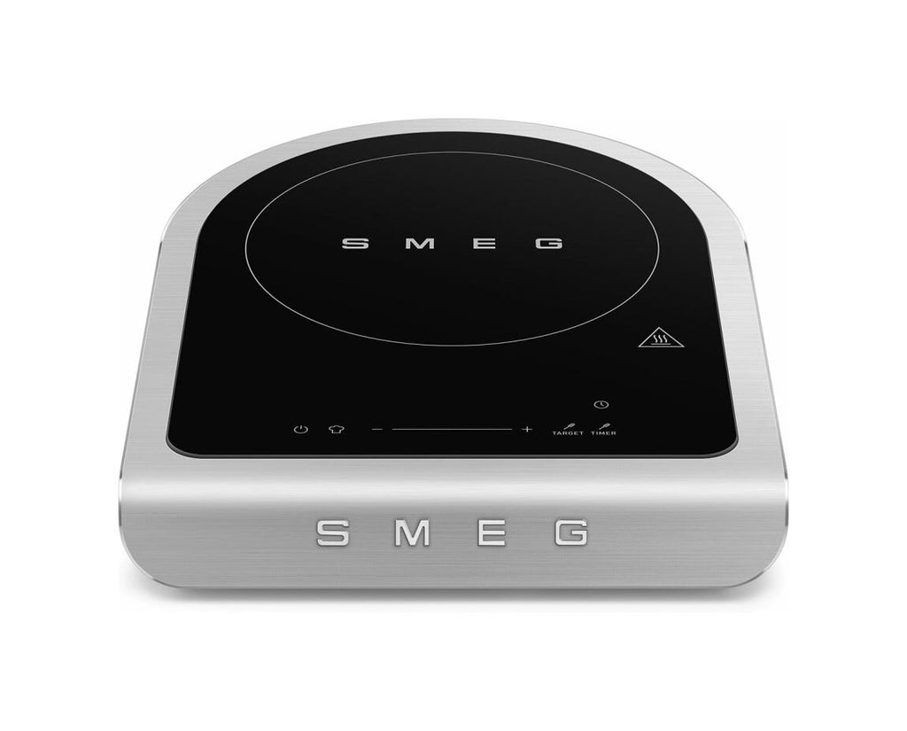 Smeg PIC01WHMEU Piastra ad induzione portatile - vetrocermica nero/bianco/inox