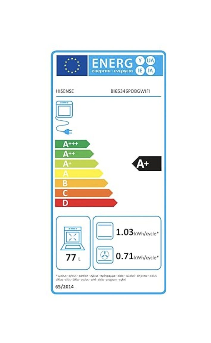 Hisense BI65346PDBGWIFI Forno elettrico cm. 60 - nero