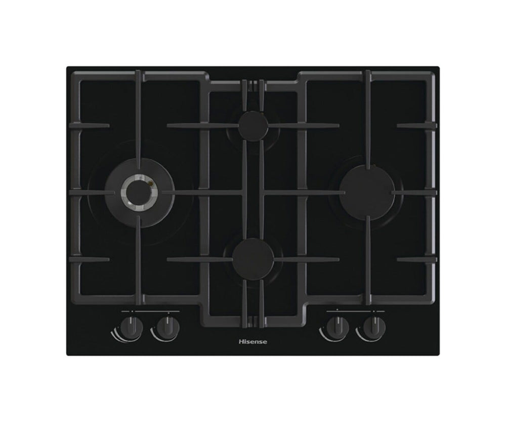 Hisense GED663B Piano cottura a gas cm. 67 - vetro nero