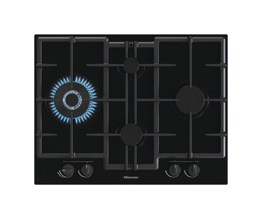 Hisense GED663B Piano cottura a gas cm. 67 - vetro nero