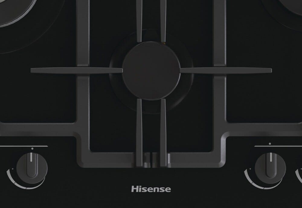 Hisense GED663B Piano cottura a gas cm. 67 - vetro nero