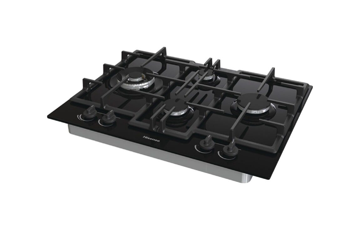 Hisense GED663B Piano cottura a gas cm. 67 - vetro nero