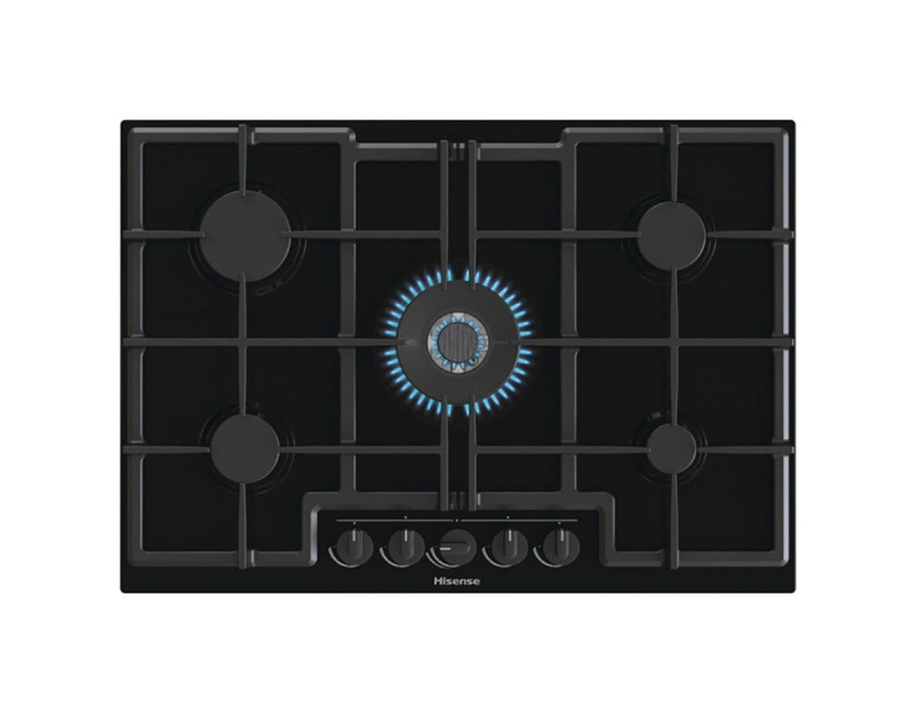Hisense GED773B Piano cottura a gas cm. 74 - vetro nero