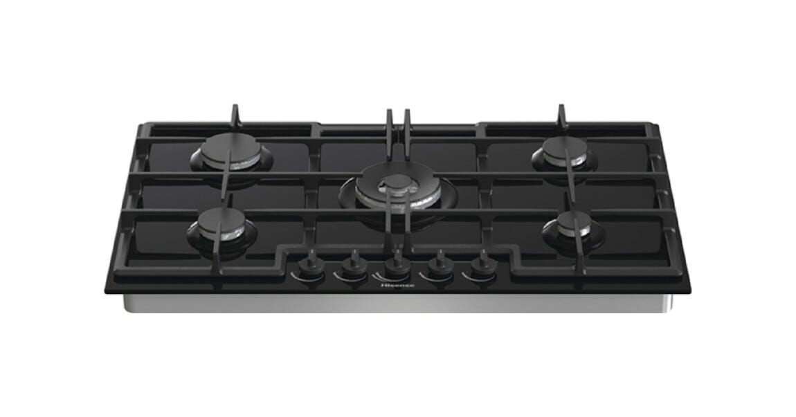 Hisense GED973B Piano cottura a gas cm. 88 - vetro nero