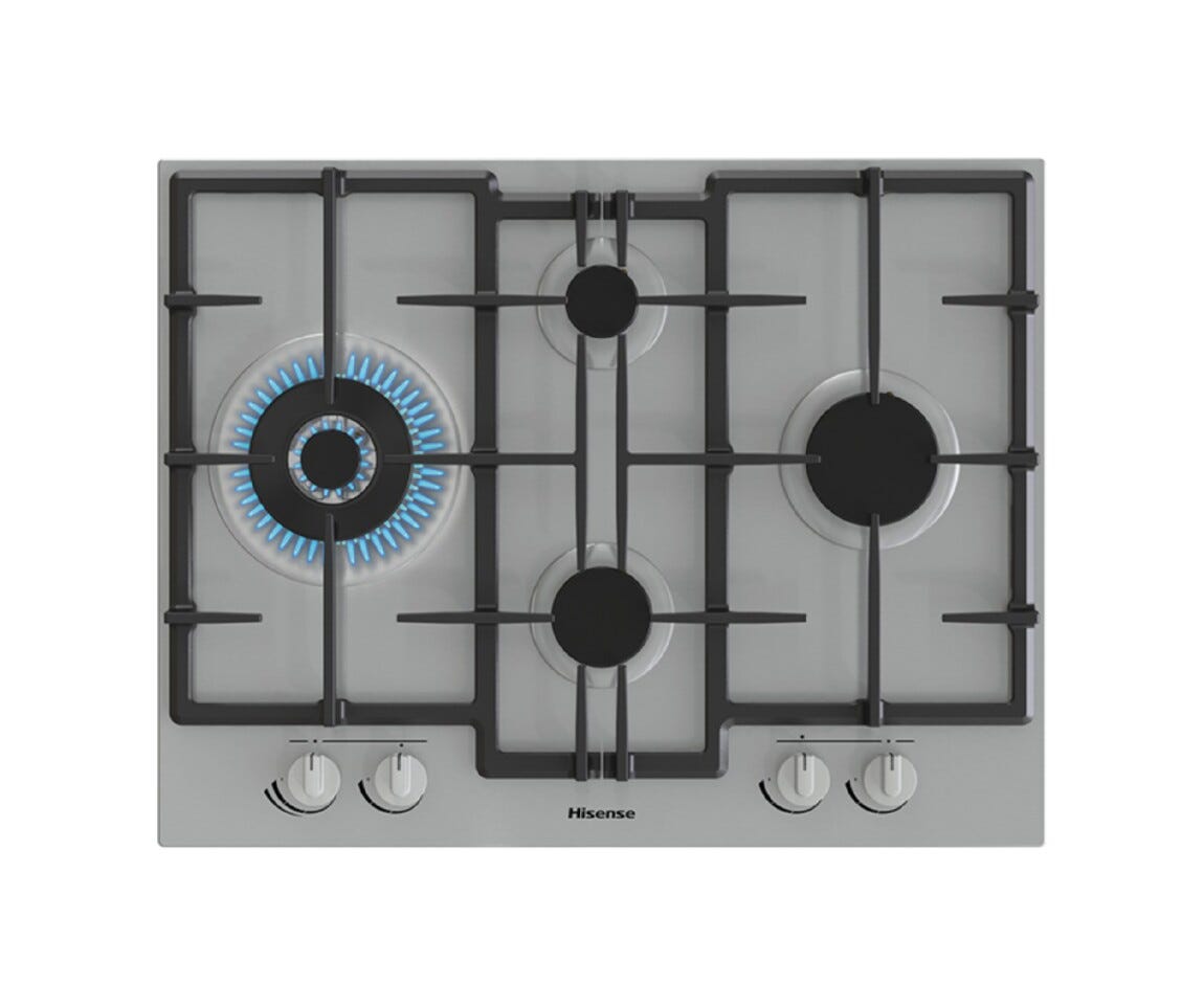 Hisense GMED663X Piano cottura a gas cm. 67 - inox