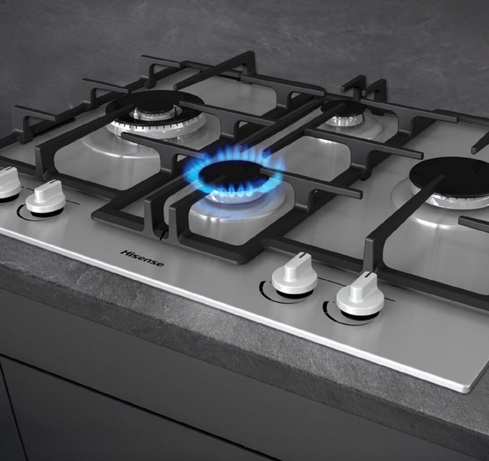 Hisense GMED663X Piano cottura a gas cm. 67 - inox