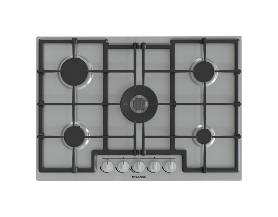 Hisense GMED773X Piano cottura a gas cm. 74 - inox