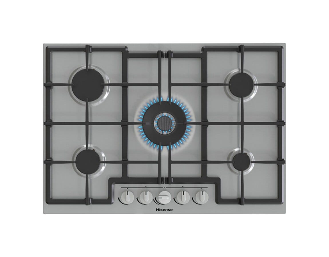 Hisense GMED773X Piano cottura a gas cm. 74 - inox