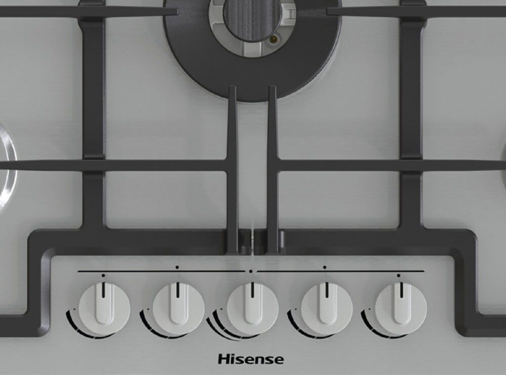 Hisense GMED773X Piano cottura a gas cm. 74 - inox
