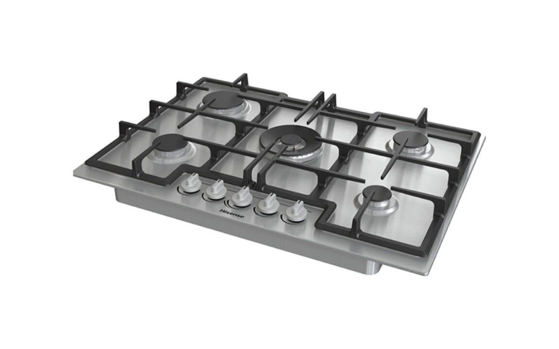 Hisense GMED773X Piano cottura a gas cm. 74 - inox