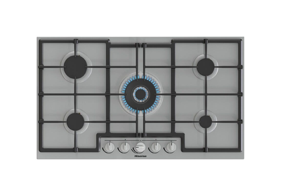 Hisense GMED973X Piano cottura a gas cm. 88 - inox