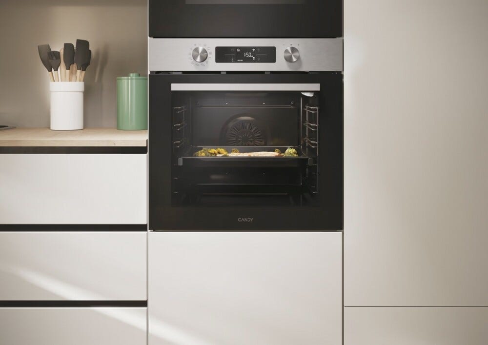 Candy CA6 N5B3EYTX Bake 800 Forno combinato a vapore cm. 60 - inox