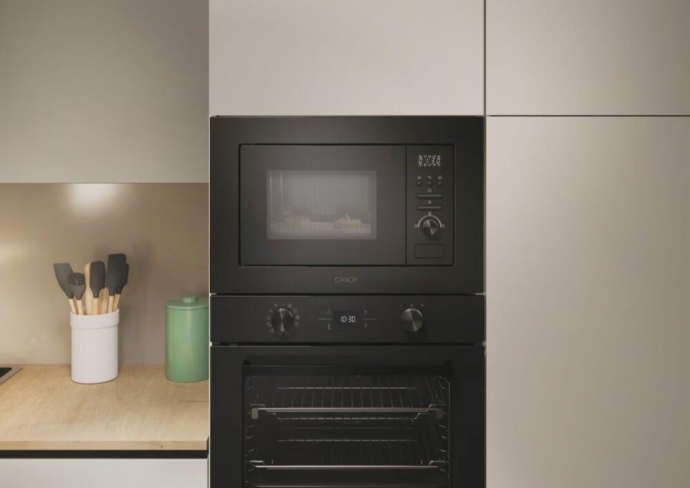 Candy CA20FMW7NB Wave 600 Forno a microonde da incasso cm. 60 h. 38 - nero