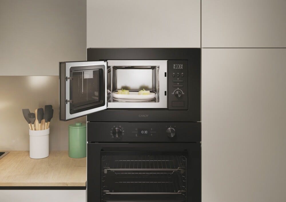 Candy CA20FMW7NB Wave 600 Forno a microonde da incasso cm. 60 h. 38 - nero