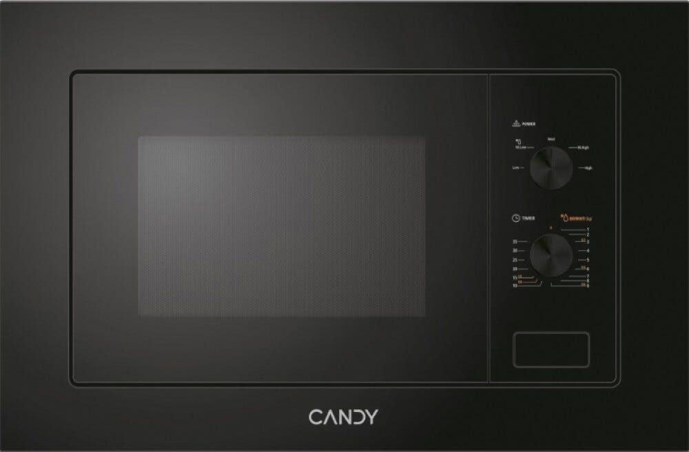 Candy CA38FMW8NB Wave 600 Full Black Framed Forno a microonde da incasso cm. 60 cm. 38 - nero
