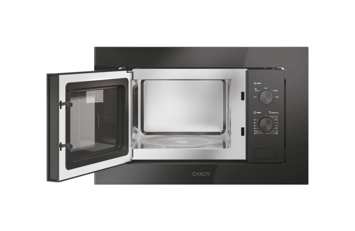 Candy CA38FMW8NB Wave 600 Full Black Framed Forno a microonde da incasso cm. 60 cm. 38 - nero