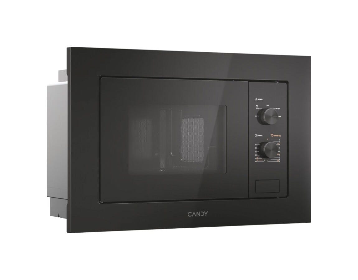 Candy CA38FMW8NB Wave 600 Full Black Framed Forno a microonde da incasso cm. 60 cm. 38 - nero