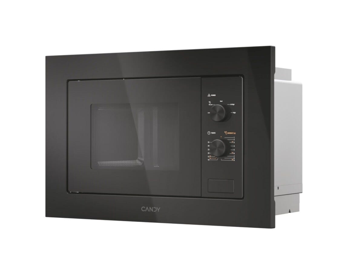 Candy CA38FMW8NB Wave 600 Full Black Framed Forno a microonde da incasso cm. 60 cm. 38 - nero