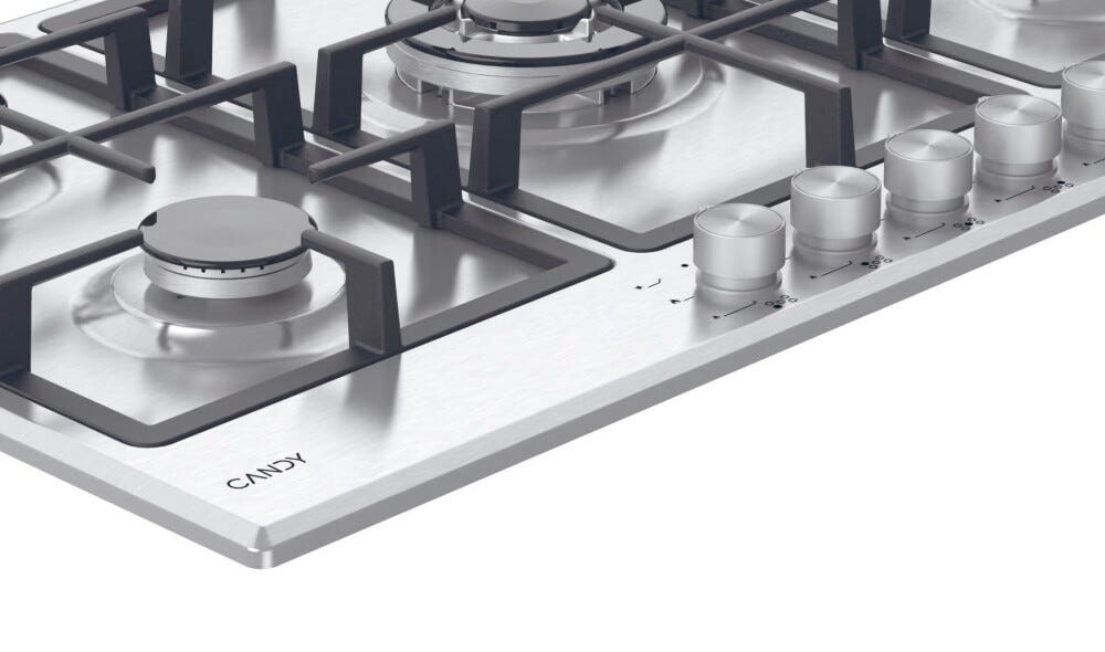 Candy CHG93WX/1 Moderna Piano cottura a gas cm. 86 - inox
