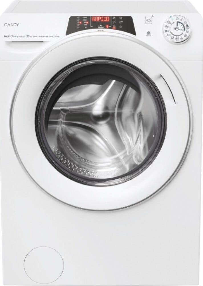 Candy ROW 4856DWMS7-S RapidÓ Lavasciuga cm. 60 - lavaggio 8 kg - asciugatura 5 kg - bianco