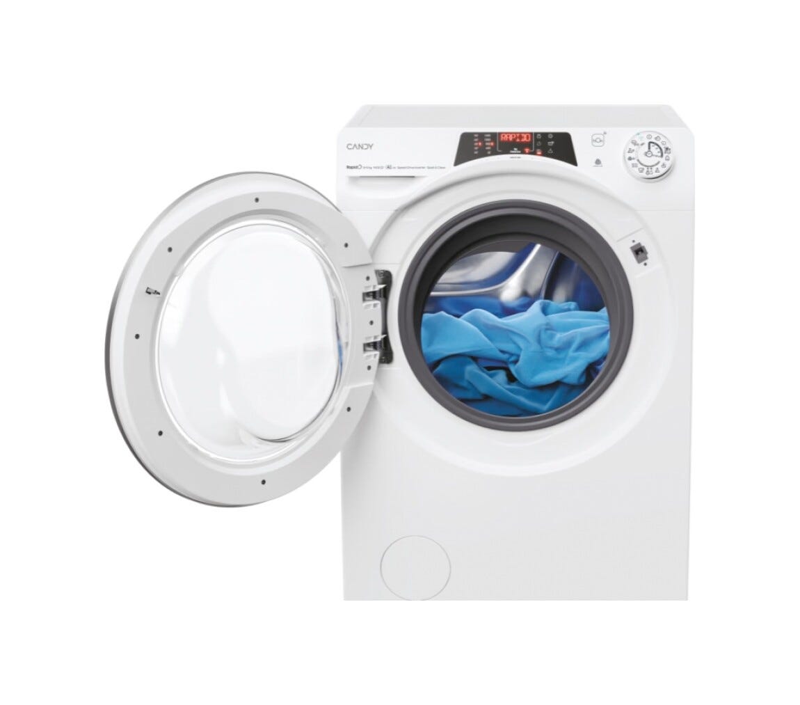 Candy ROW 4856DWMS7-S RapidÓ Lavasciuga cm. 60 - lavaggio 8 kg - asciugatura 5 kg - bianco