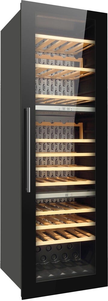 IP Industrie JG 108-6 ATV Easy Cantina vini da incasso cm. 56 h. 175 - 89 bottiglie - nero