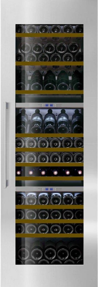 IP Industrie JG 108-6 ATX Easy Cantina vini da incasso cm. 56 h. 175 - 89 bottiglie - inox