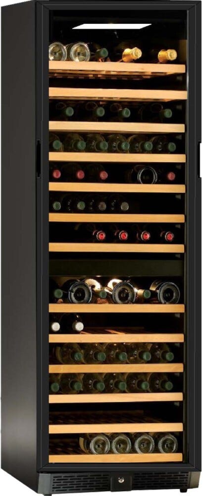 IP Industrie JG 166-6 AD CF Easy Cantina vini a libera installazione cm. 60 h. 177 - 154 bottiglie - nero