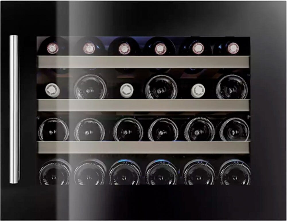 IP Industrie JG 22-6 AV Easy Cantina vini da incasso cm. 56 h. 44 - 22 bottiglie - nero